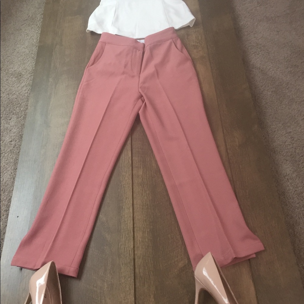 NWOT Naning9 Slim Fit Ankle Pink Pants (Sz S, 0-2)